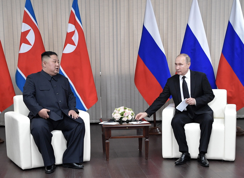 Συνάντηση του Βλαντιμίρ Πούτιν με τον Κιμ Γιόνκγ Ουν στο Βλαδιβοστόκ